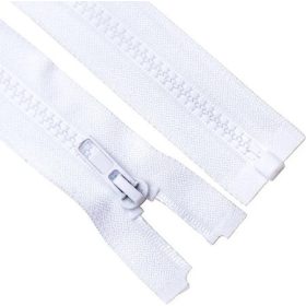 Műanyag cipzár GT10 bontható-Fehér-80cm