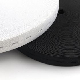 Gomblyukas gumi 20mm - Fekete-50m