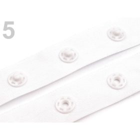 Patent szalag bodykapocs 18mm - Fehér