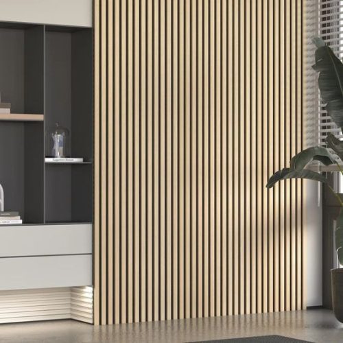 Akusztikus falpanel 60x260cm Sötét Dió DW01