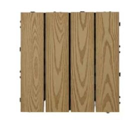 WPC járólap összeppatintható 30x30cm Teak Erezetes
