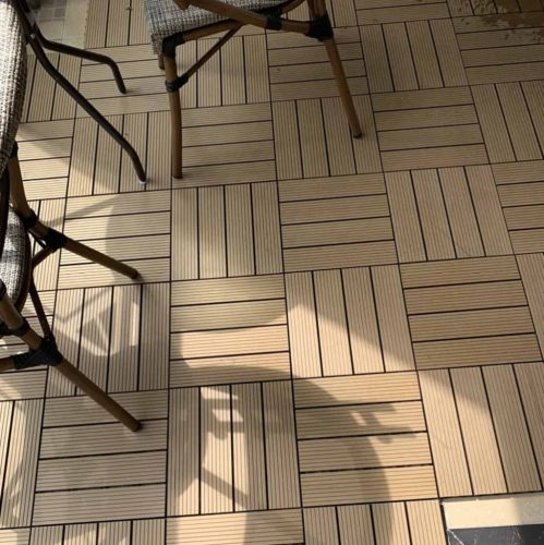 WPC járólap összeppatintható 30x30cm Teak