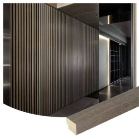 Akusztikus falpanel záróléc 2,7x260cm Sötét Dió DW01