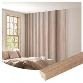 Akusztikus falpanel záróléc 2,7x260cm Fehér Tölgy W001