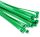 Gyorskötöző árnyékoló hálókhoz 3x100mm Zöld