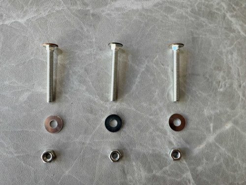 WPC kerítés kapupánt csavar 6x70mm kávé