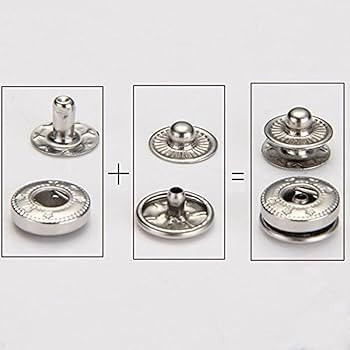 Kesztyű patent 12,5mm Antik-50db