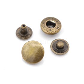 Kesztyű patent Réz 15mm Antik-50db