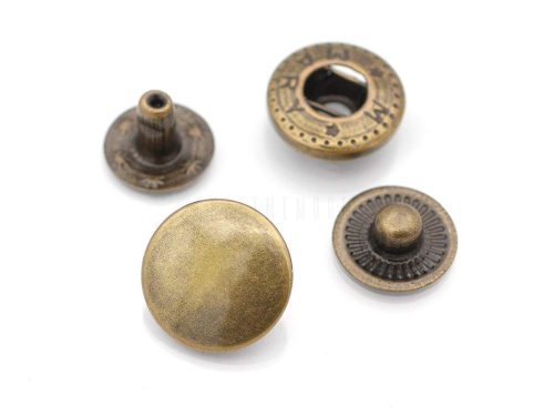 Kesztyű patent Réz 15mm Antik-50db