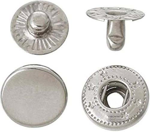 Kesztyű patent Réz 15mm Nikkel-50db