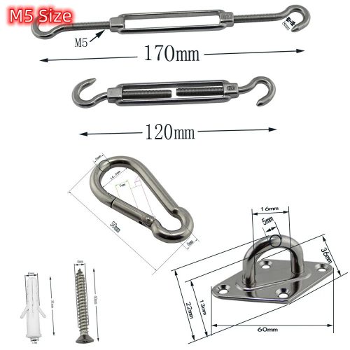 Napvitorla rögzítő szett