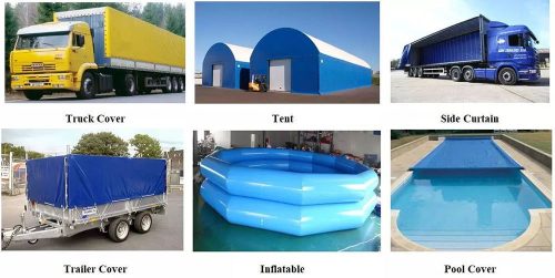 PVC ponyva 670g/m2 Sárga-2,5mszéles