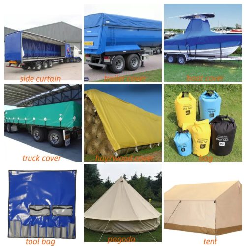 PVC ponyva 670g/m2 Sárga-2,5mszéles