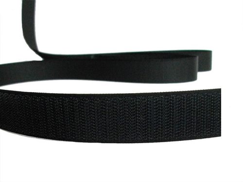 Varható tépőzár 20mm hurkos oldal fekete (25m)