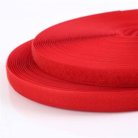 Varható tépőzár 20mm hurkos/bolyhos oldal Piros