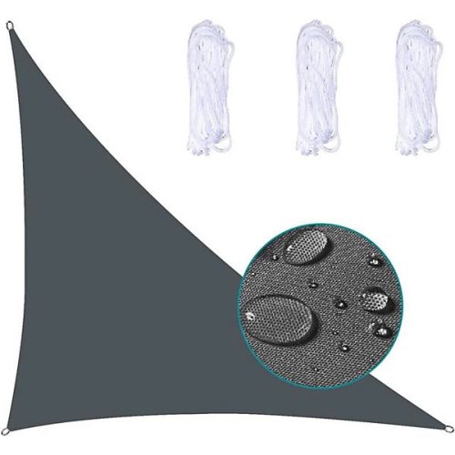 Vízálló napvitorla Szürke 3x3x3