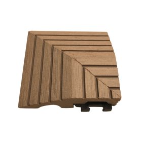 WPC teraszburkolat sarokelem teak